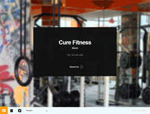 Tablet Screenshot of cure-fitness.com